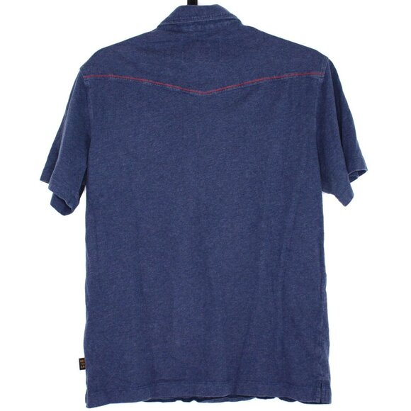 Howler Bros. Brothers Mens Small Western Style Pearl Snap Polo Shirt L543 - Picture 4 of 4